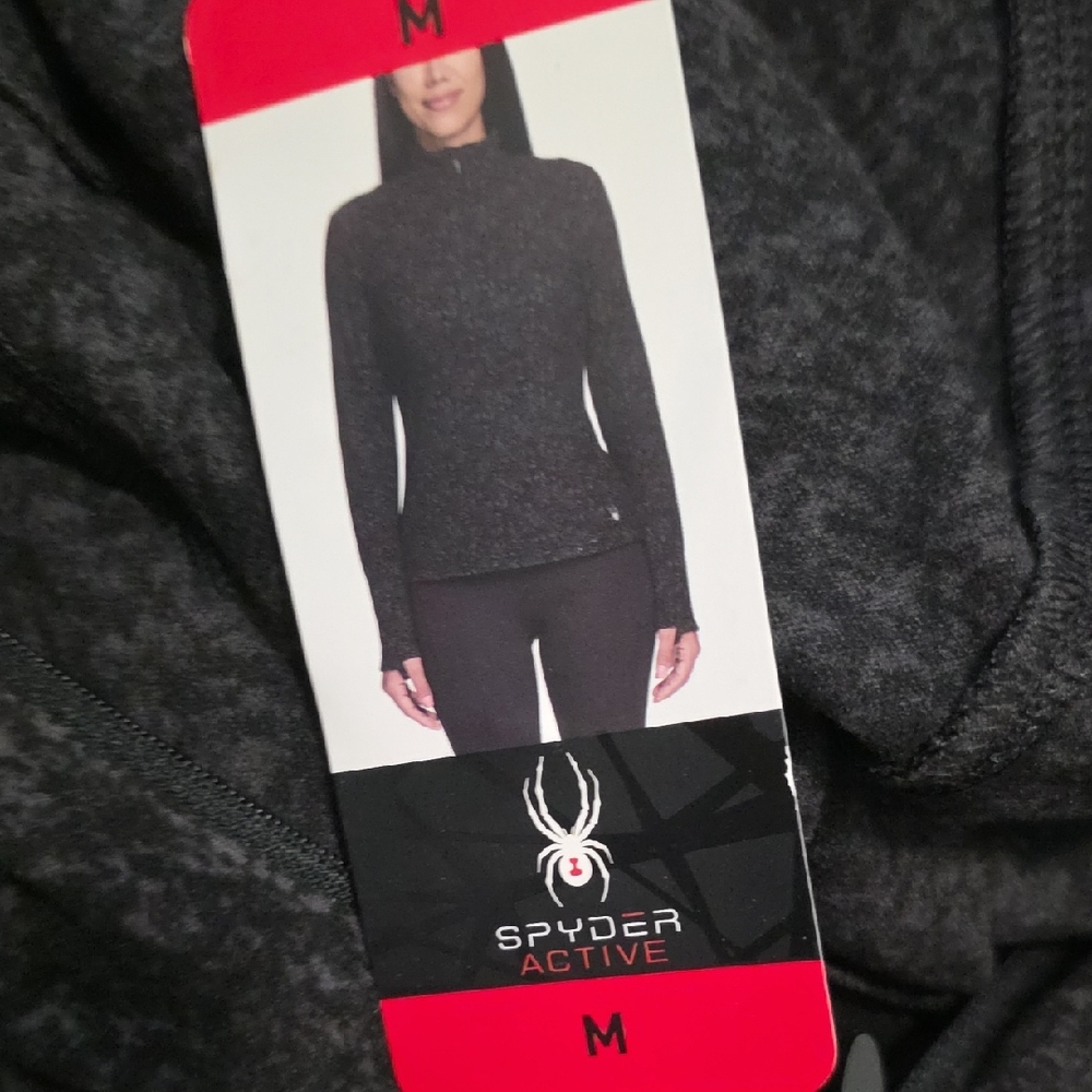 Spyder Charcoal Gray Activewear Top